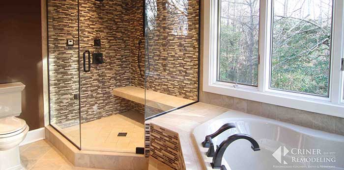stand up shower with seat