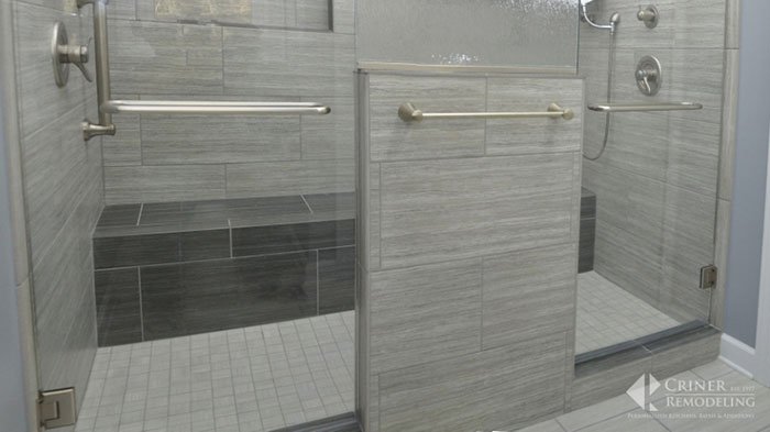 stand up shower with seat