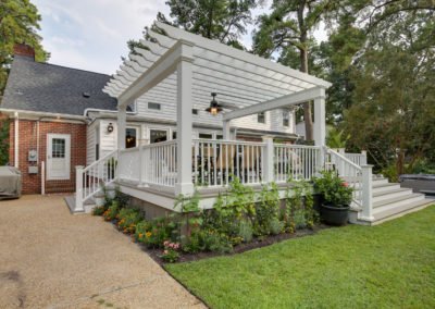 Covered patio remodel in Hampton Roads