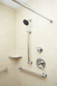 Grab bar shower remodel in virginia