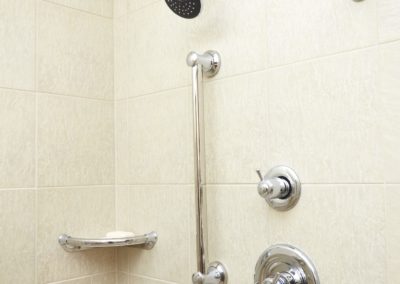 Grab bar shower remodel in virginia