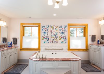 double vanity bath remodel project in york county va