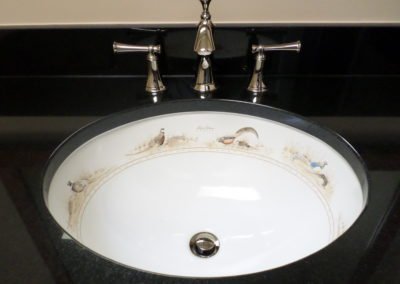 custom bird pheasant bathroom sink bowl newport news va