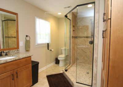 large shower full bathroom remodel - yorktown, newport news, virginia