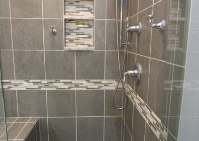 large shower remodel - criner remodeling