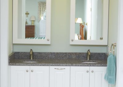 modern simple bathroom redesign project in poquoson va area