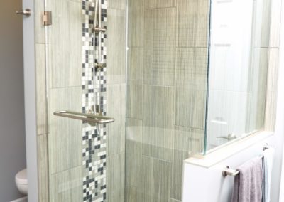 custom tile shower insert for large shower remodel in hampton roads