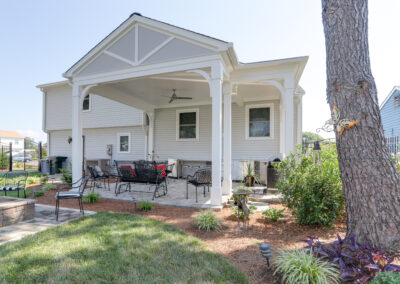 Newport News covered patio remodel