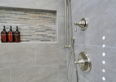 bathroom inset in shower remodeling